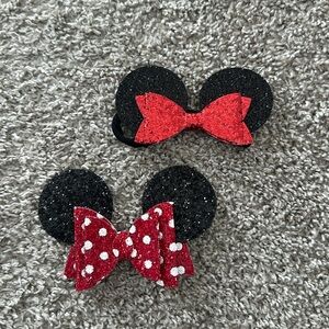 Infant Minnie Ears (Clip On and Headband)